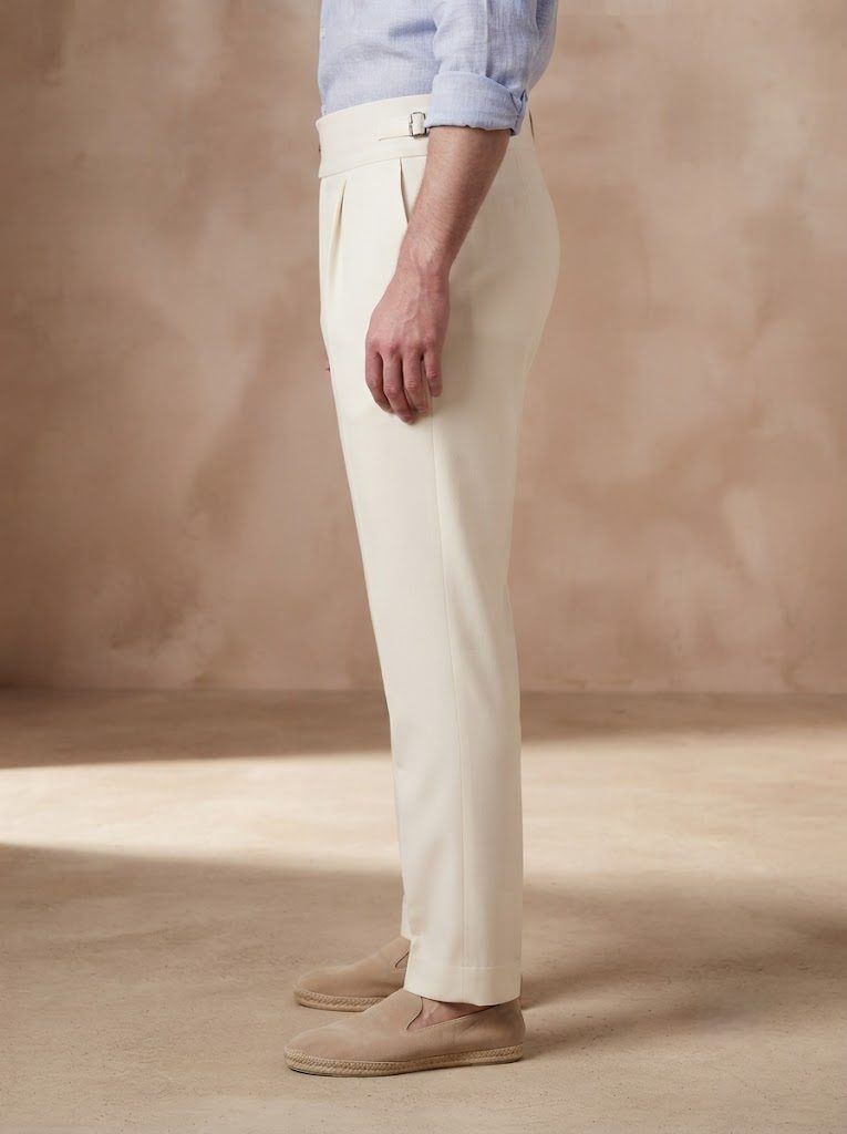 Amalfi Ecru Gurkha Trouser — view 5