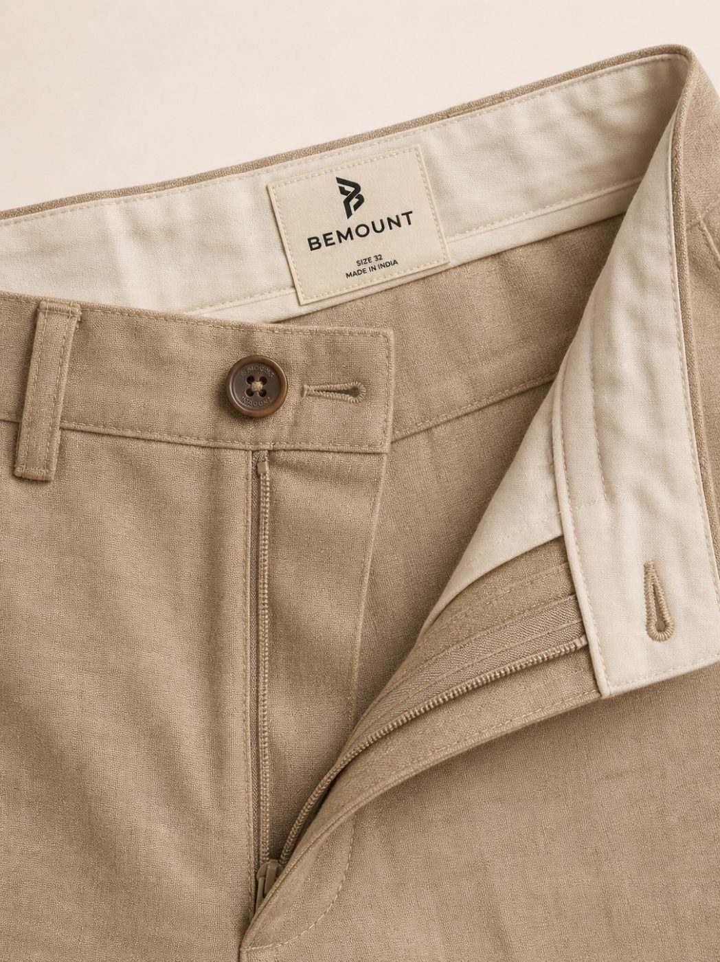 Amalfi Linen Trouser, Natural Flax — view 4