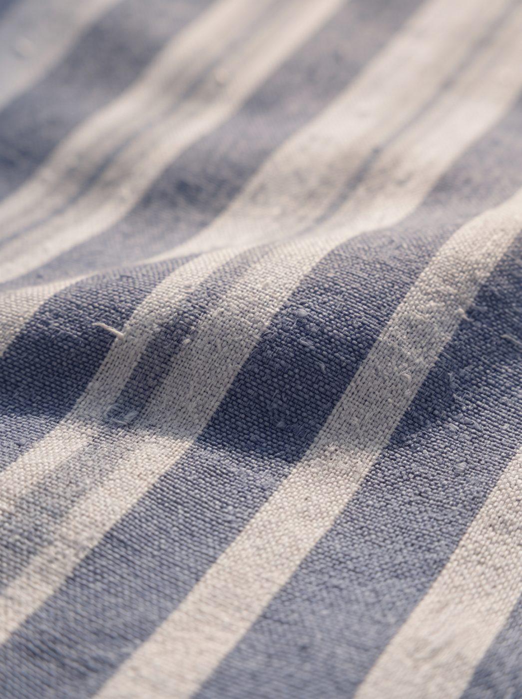 Arven Slate Stripe Linen-Cotton Shirt — view 5