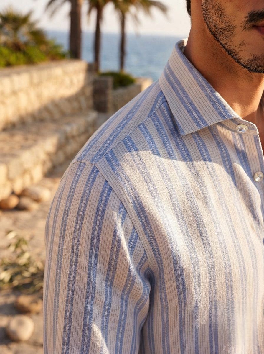 Beaumont Blue Stripe Shirt — view 2