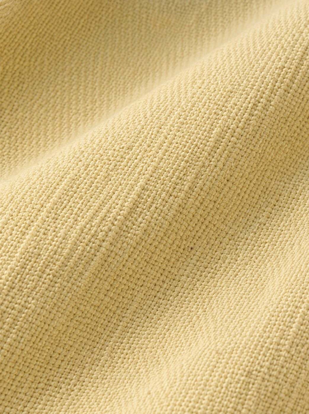 Butter Yellow Slub Linen Shirt — view 3
