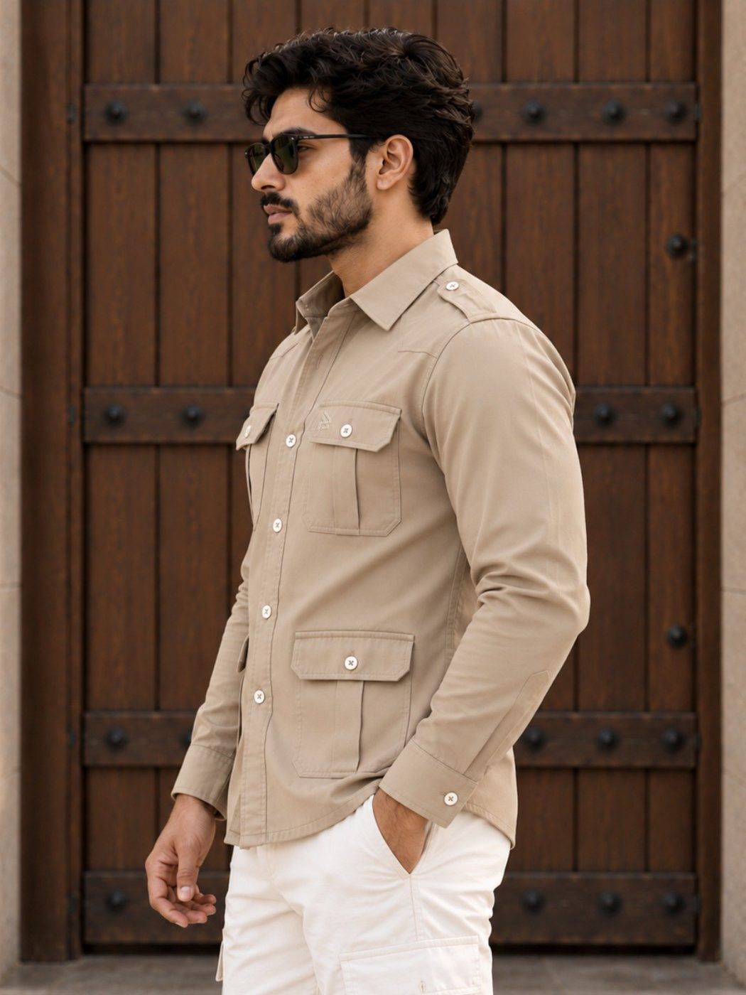 Desert Taupe Hunter Shirt — view 3