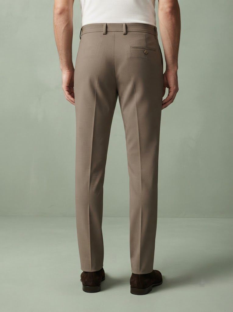 Earthy Taupe Tailored Trouser — view 2