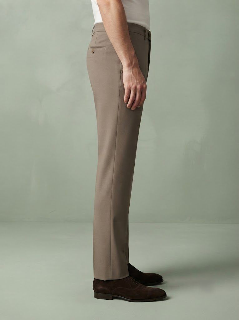 Earthy Taupe Tailored Trouser — view 5