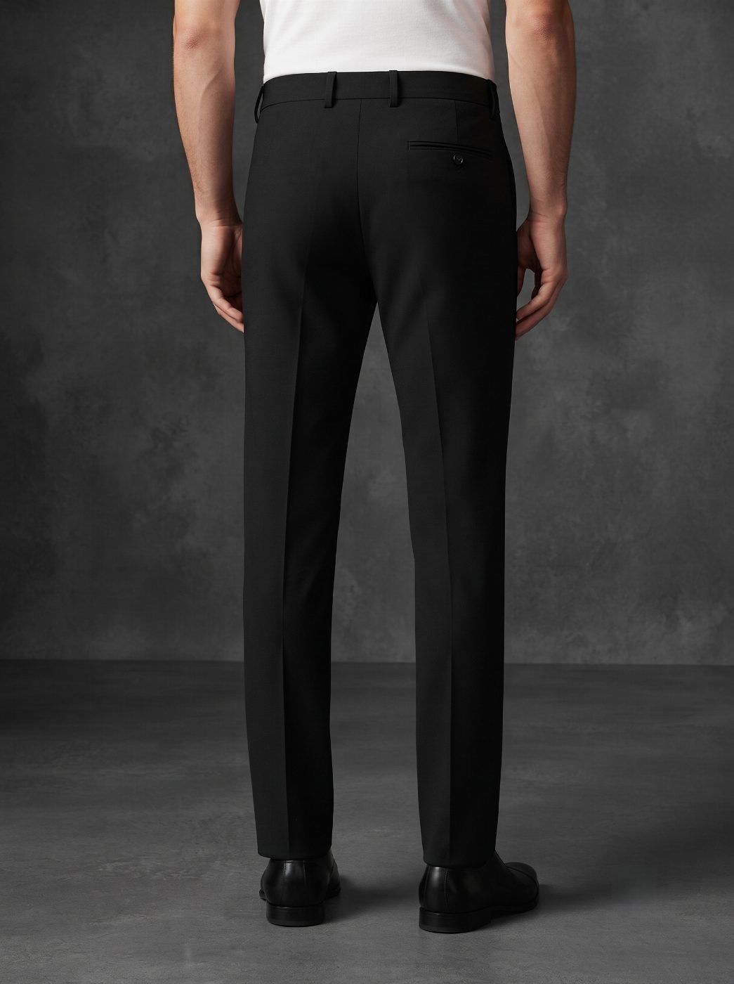 Essential Black Tailored Trouser — view 2
