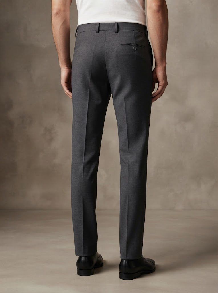 Executive Charcoal Tailored Trouser — view 2