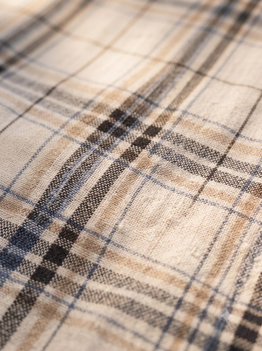 Highland Tan & Navy Check Shirt — view 4