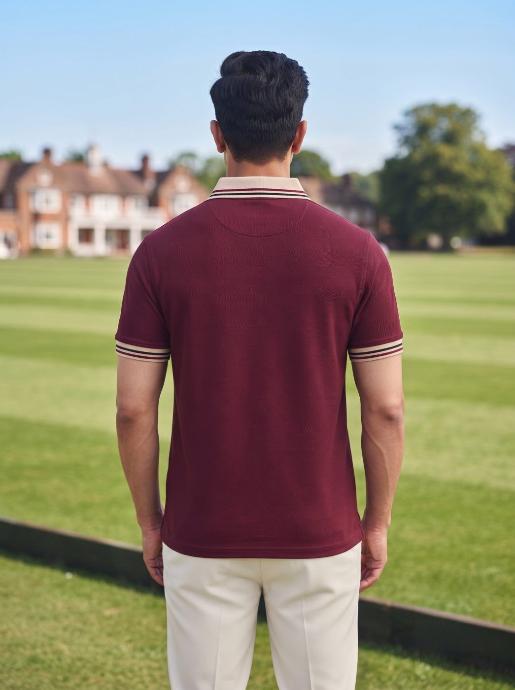 Maroon Tipped Polo