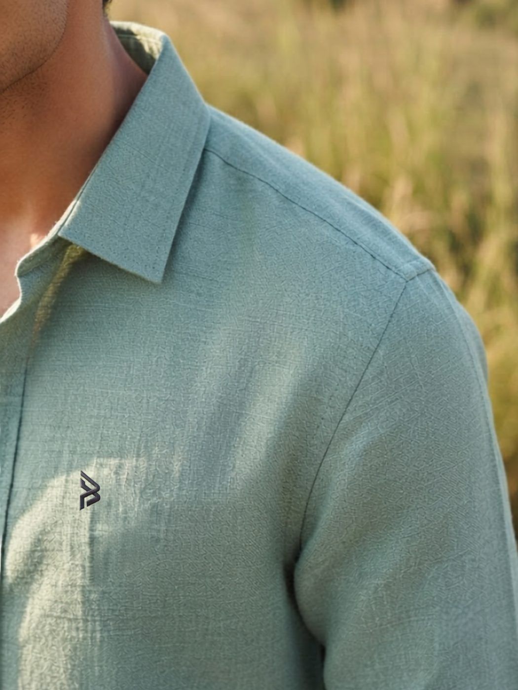 Mint Breeze Linen-Blend Shirt — view 4