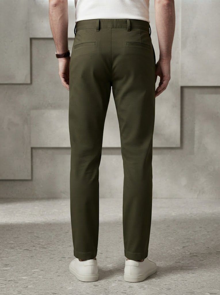 Olive Green Chino — view 2