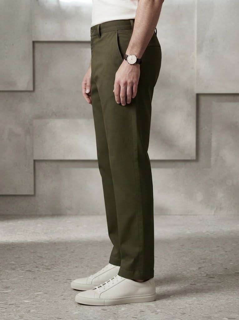 Olive Green Chino — view 4