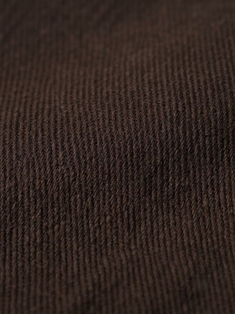 Pleated Dark Brown Chino — view 5