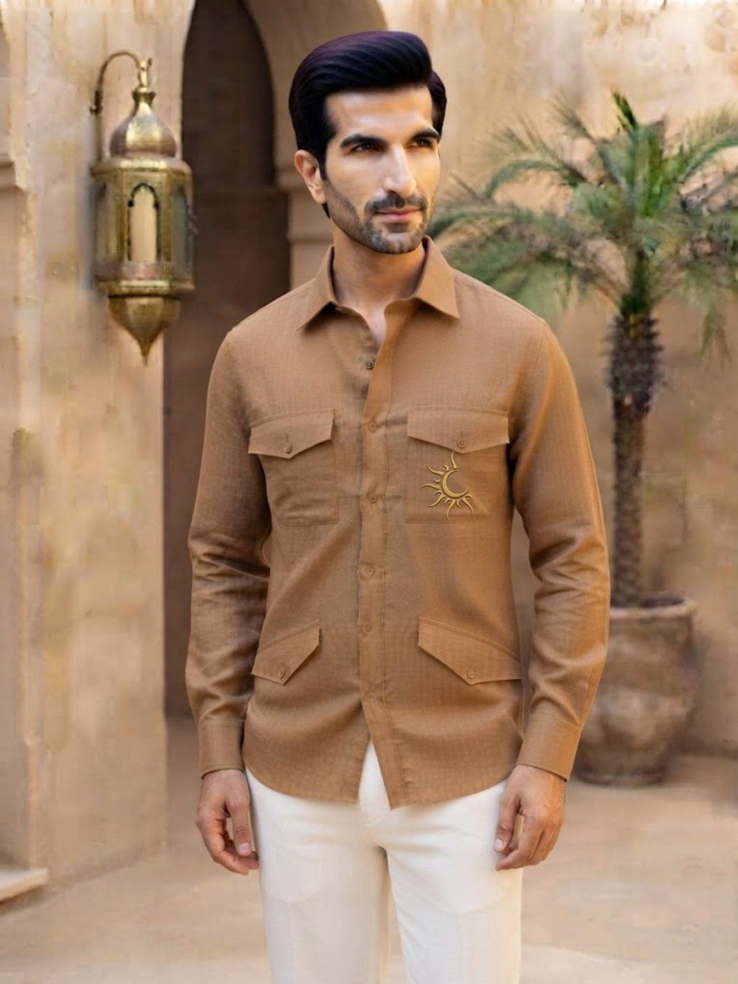 Rajputana Sahara Linen Hunter Shirt