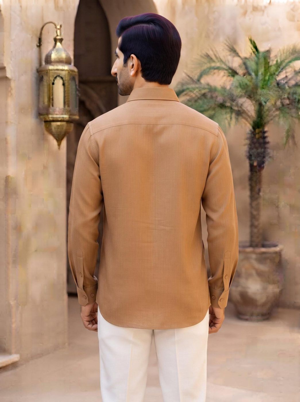 Rajputana Sahara Linen Hunter Shirt — view 4