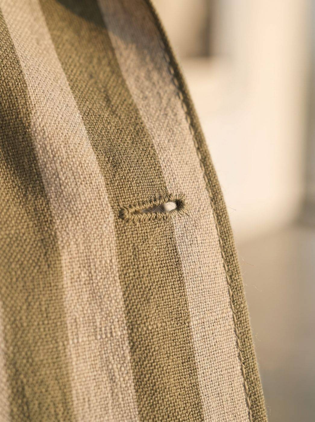 Resort Olive Stripe Camp-Collar Shirt — view 5
