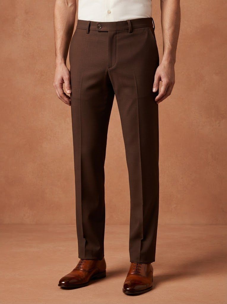 Rich Chocolate Tailored Trouser