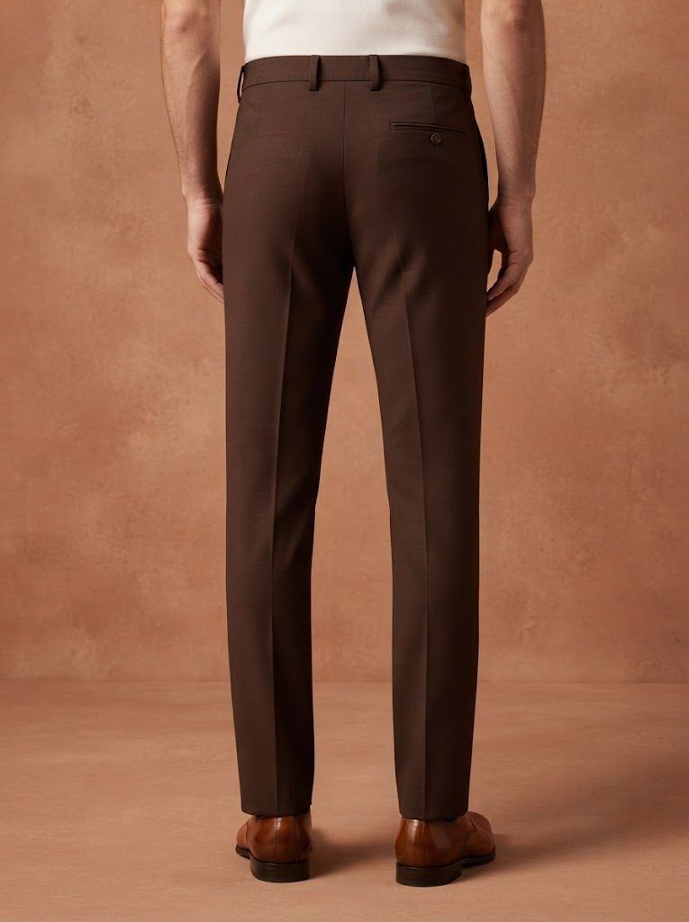Rich Chocolate Tailored Trouser — view 2