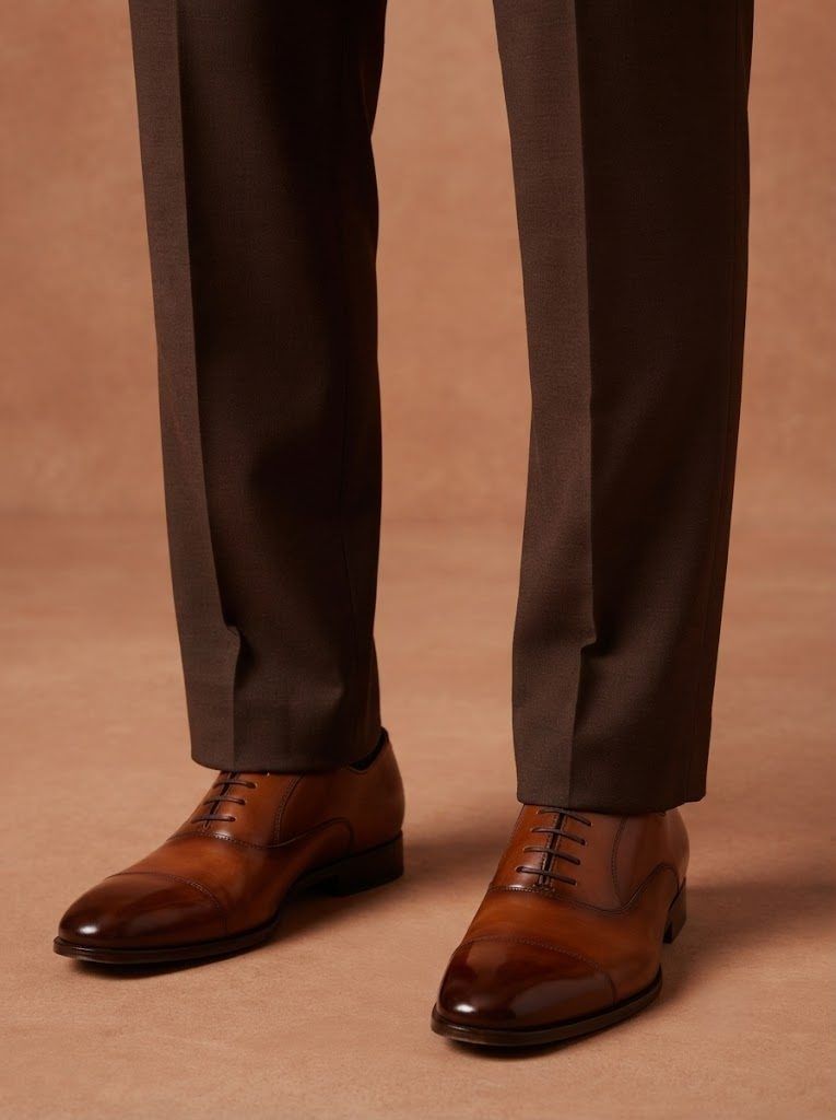 Rich Chocolate Tailored Trouser — view 3