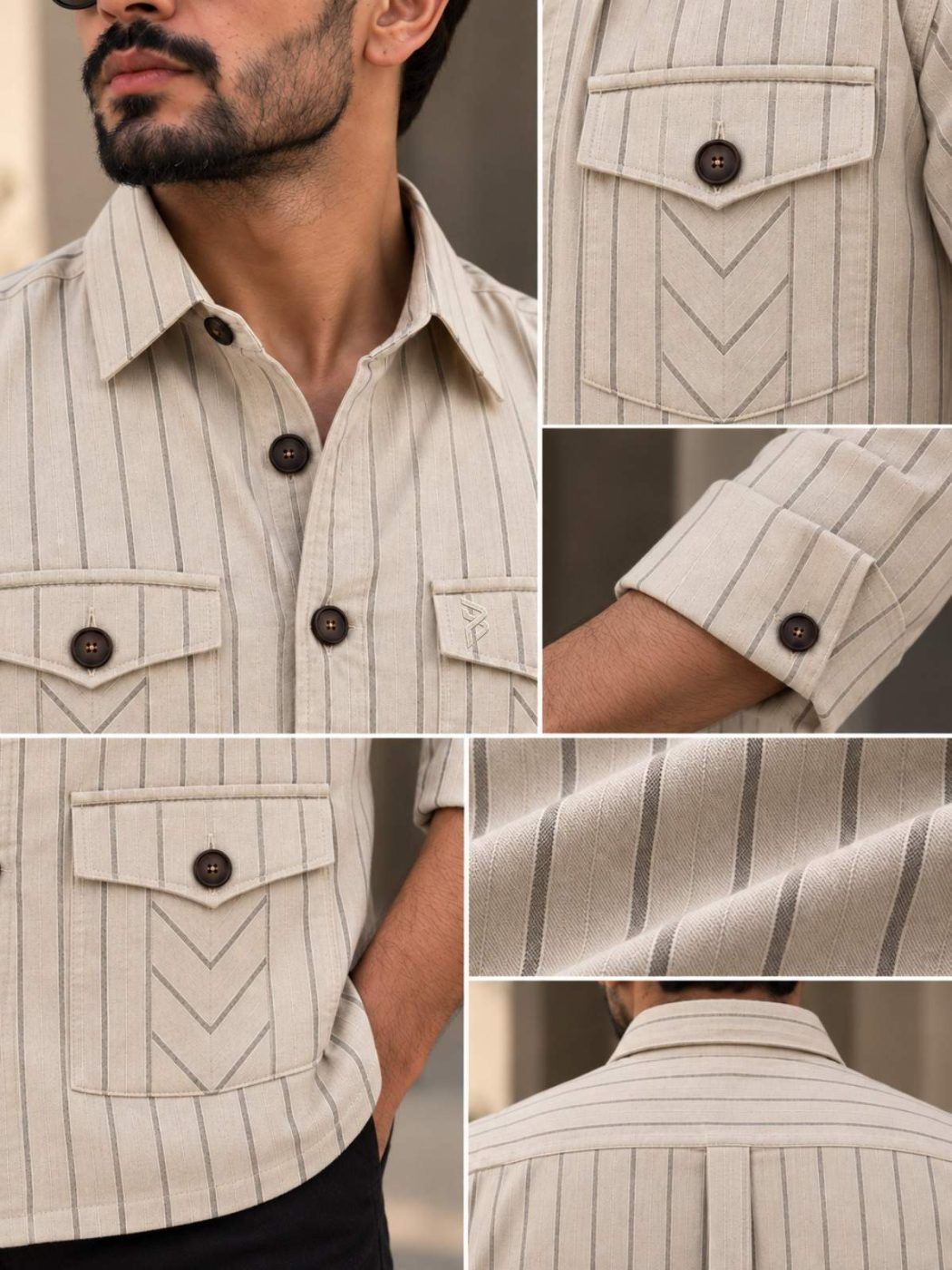 Ridgeway Pinstripe Hunter Shirt — view 3
