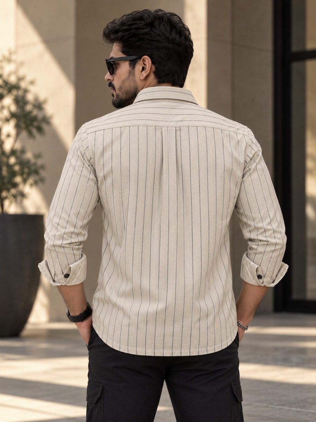 Ridgeway Pinstripe Hunter Shirt — view 5