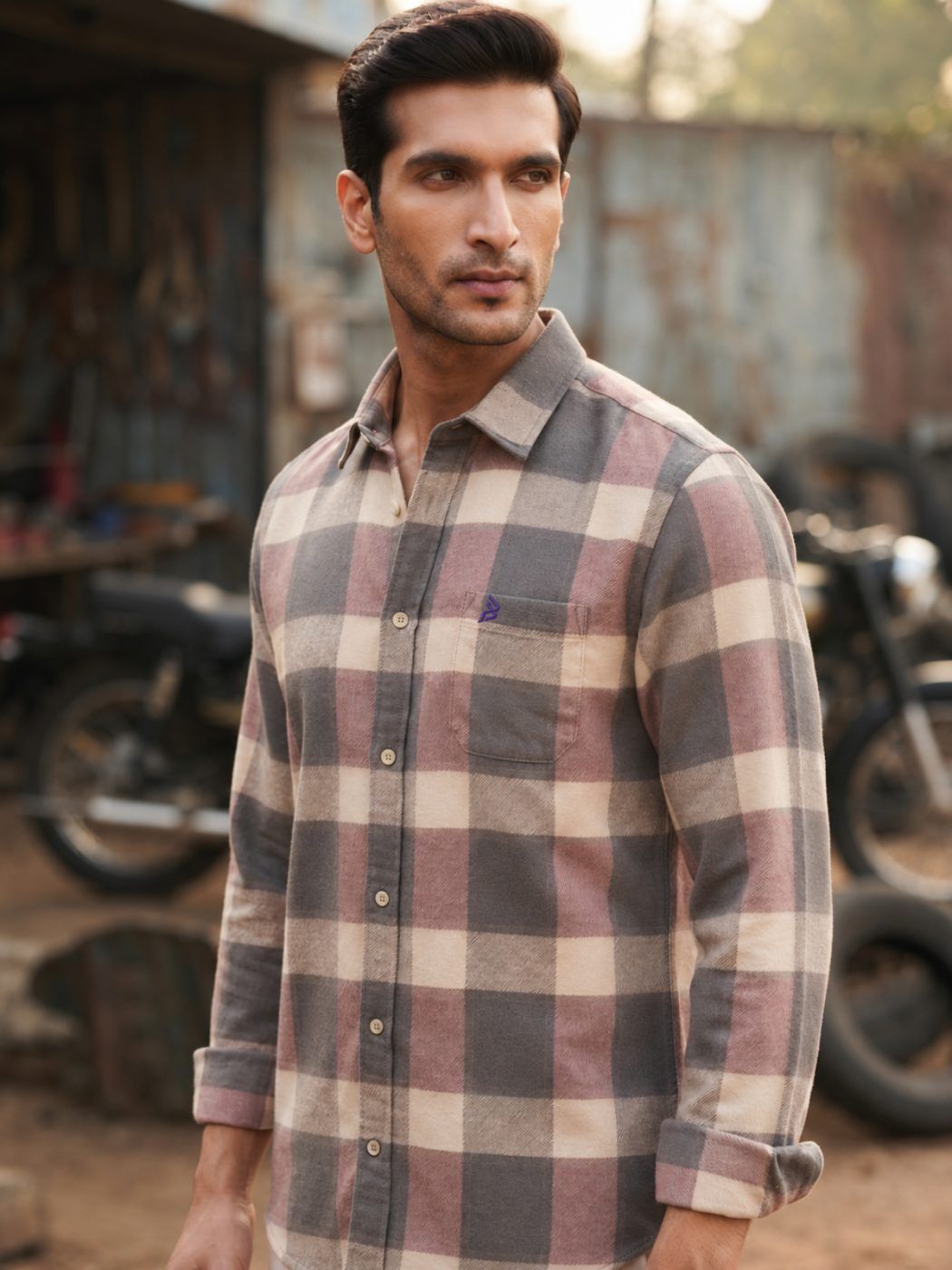 Rose & Slate Buffalo Check Shirt — view 2