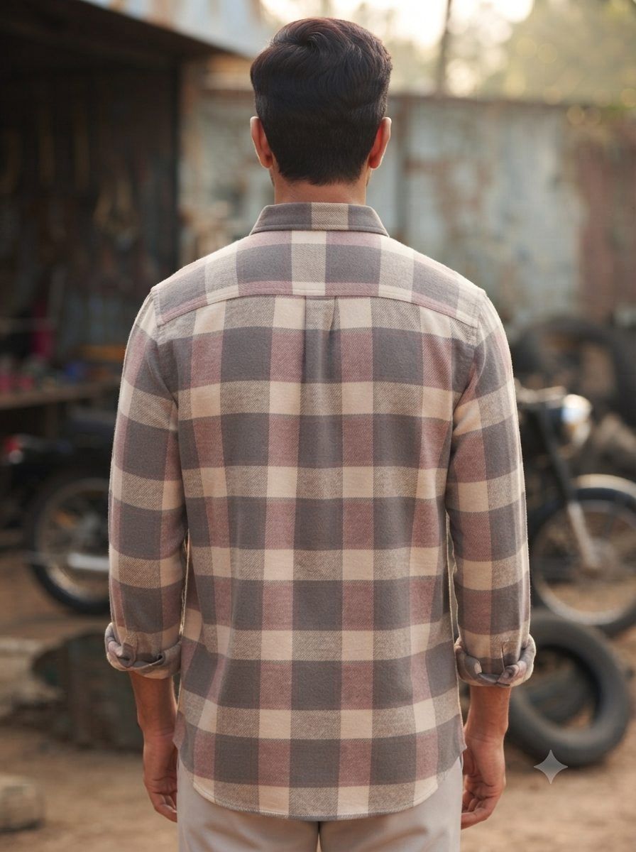 Rose & Slate Buffalo Check Shirt — view 4