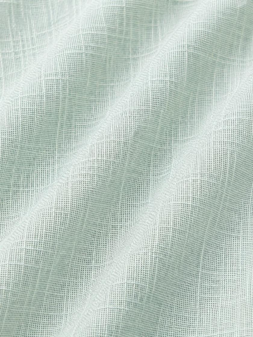 Sage Button-Down Linen-Blend Shirt — view 5