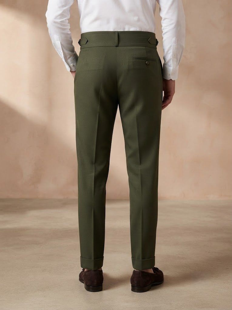 Sartorial Olive Gurkha Trouser — view 2