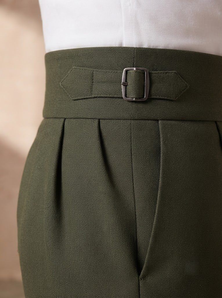 Sartorial Olive Gurkha Trouser — view 3