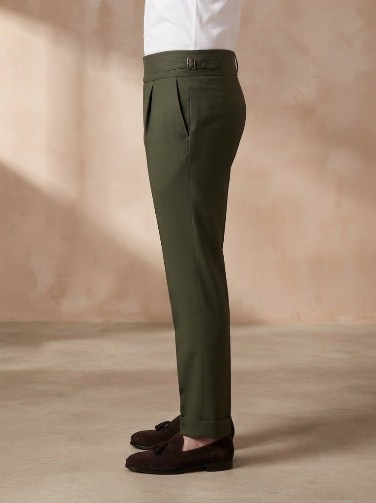 Sartorial Olive Gurkha Trouser — view 5