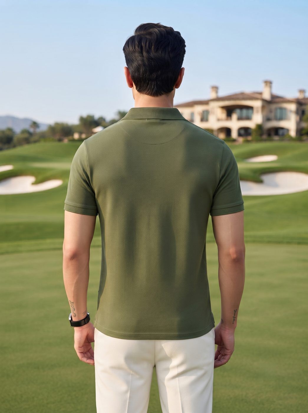 Solid Olive Polo