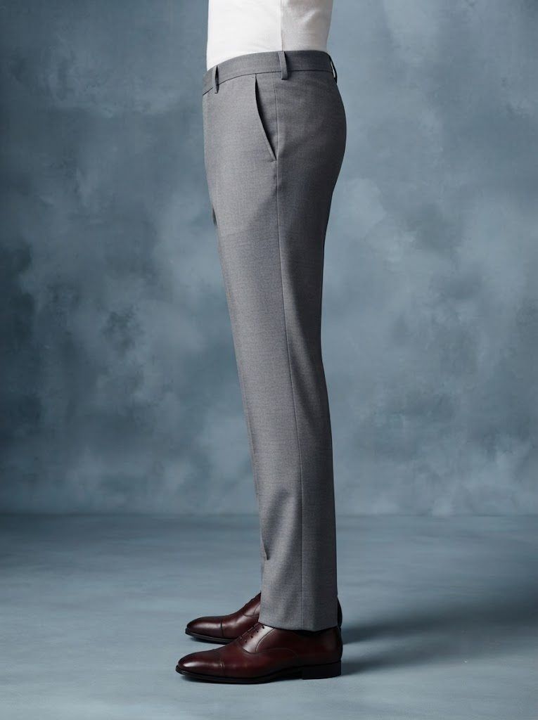 Urban Mid Grey Tailored Trouser — view 4