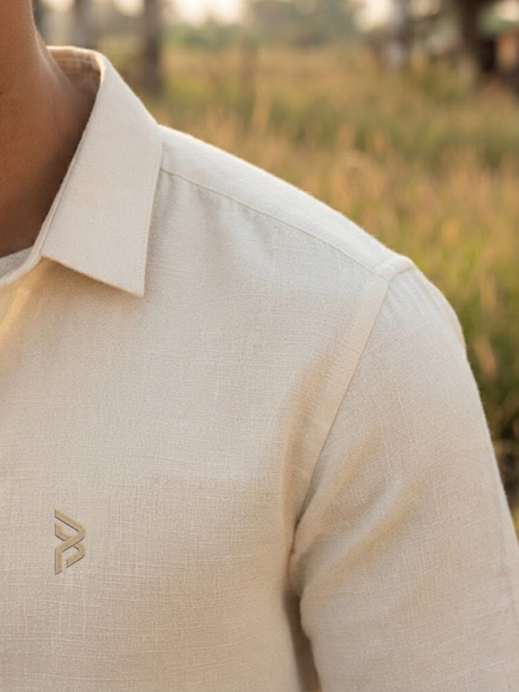 Warm Ivory Pure Linen Shirt — view 4