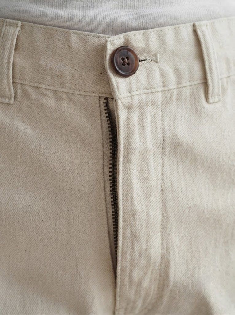 Wide-Leg Chino, Canvas White — view 5
